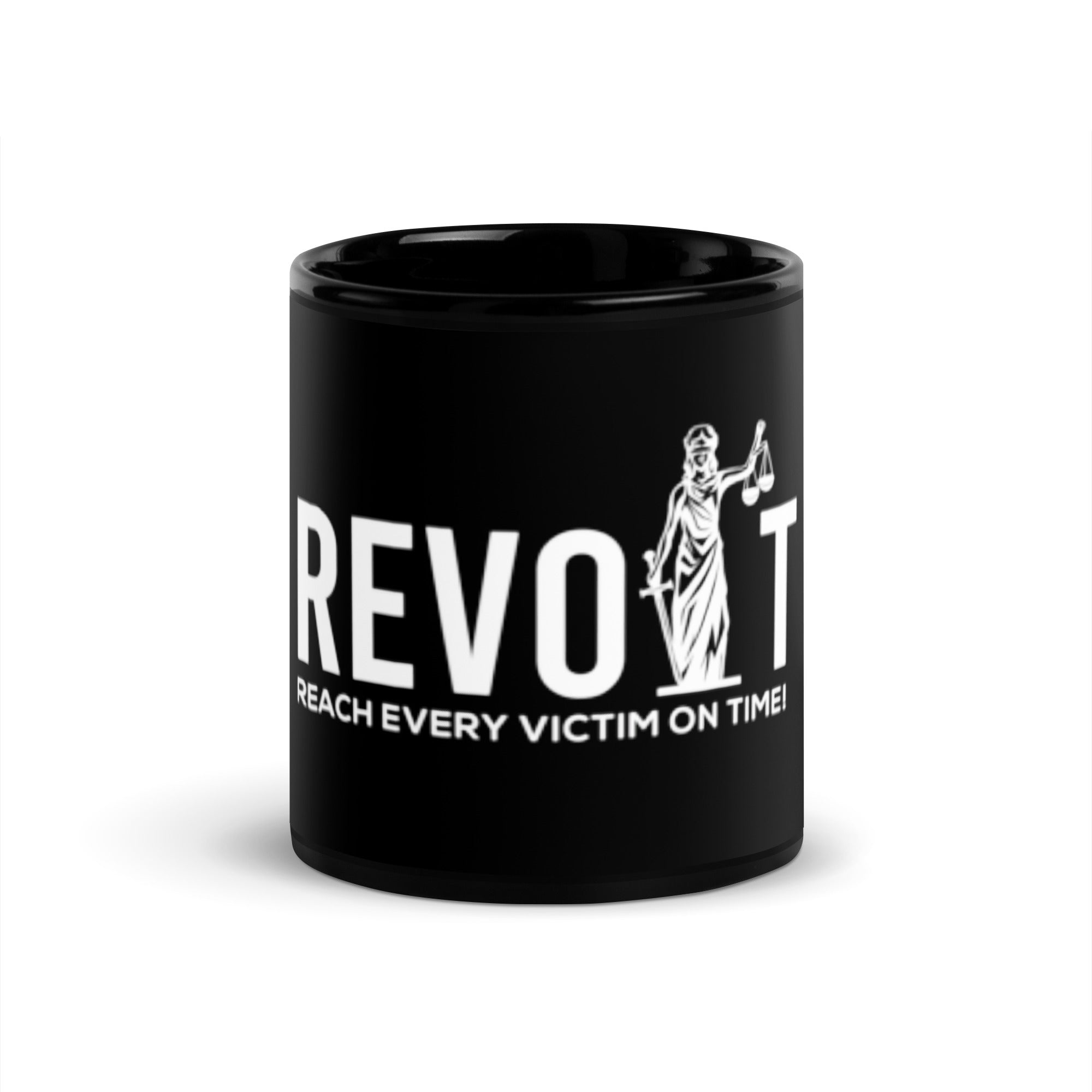 Revolt Scales Black Glossy Mug