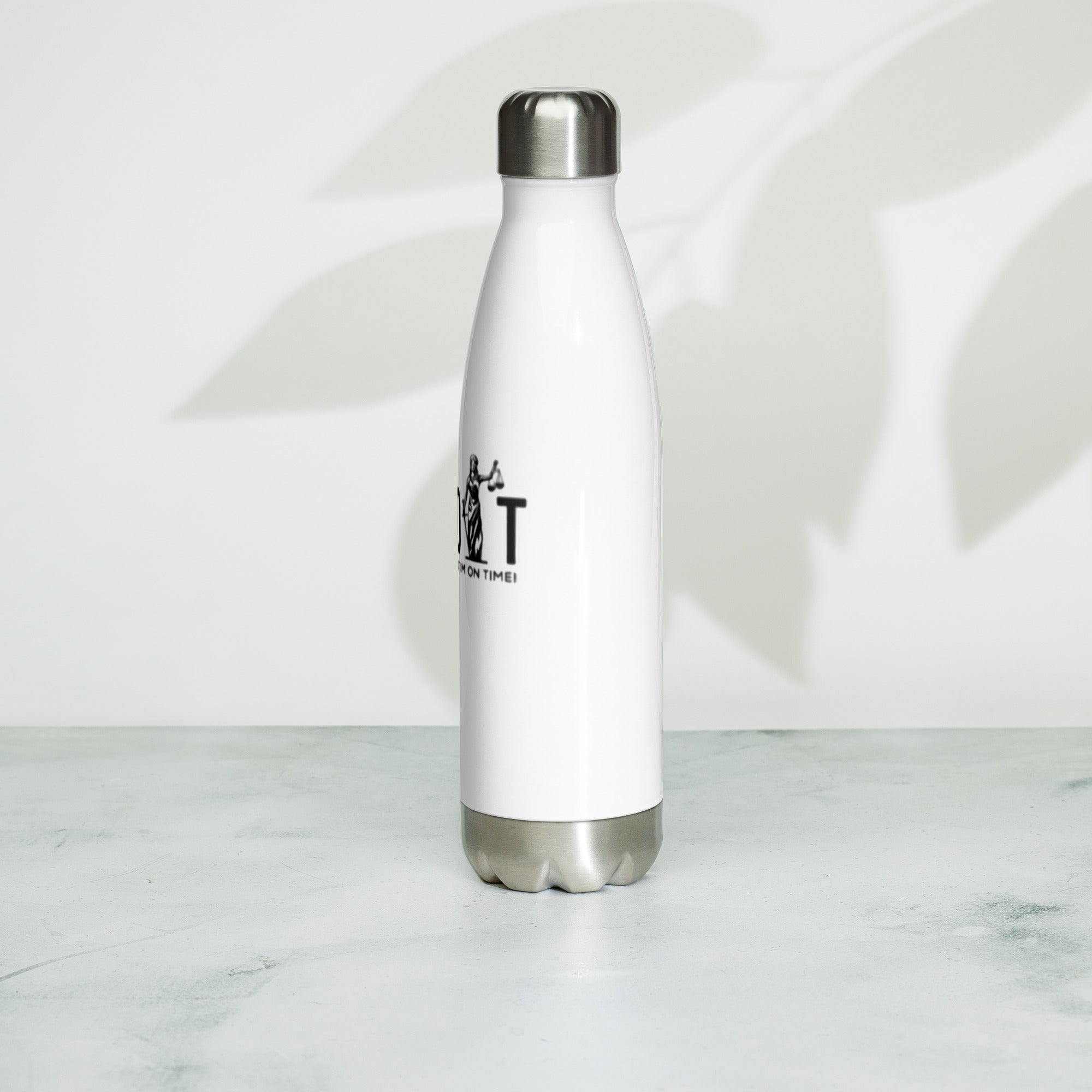 Revolt Scales Black Font Stainless Steel Water Bottle