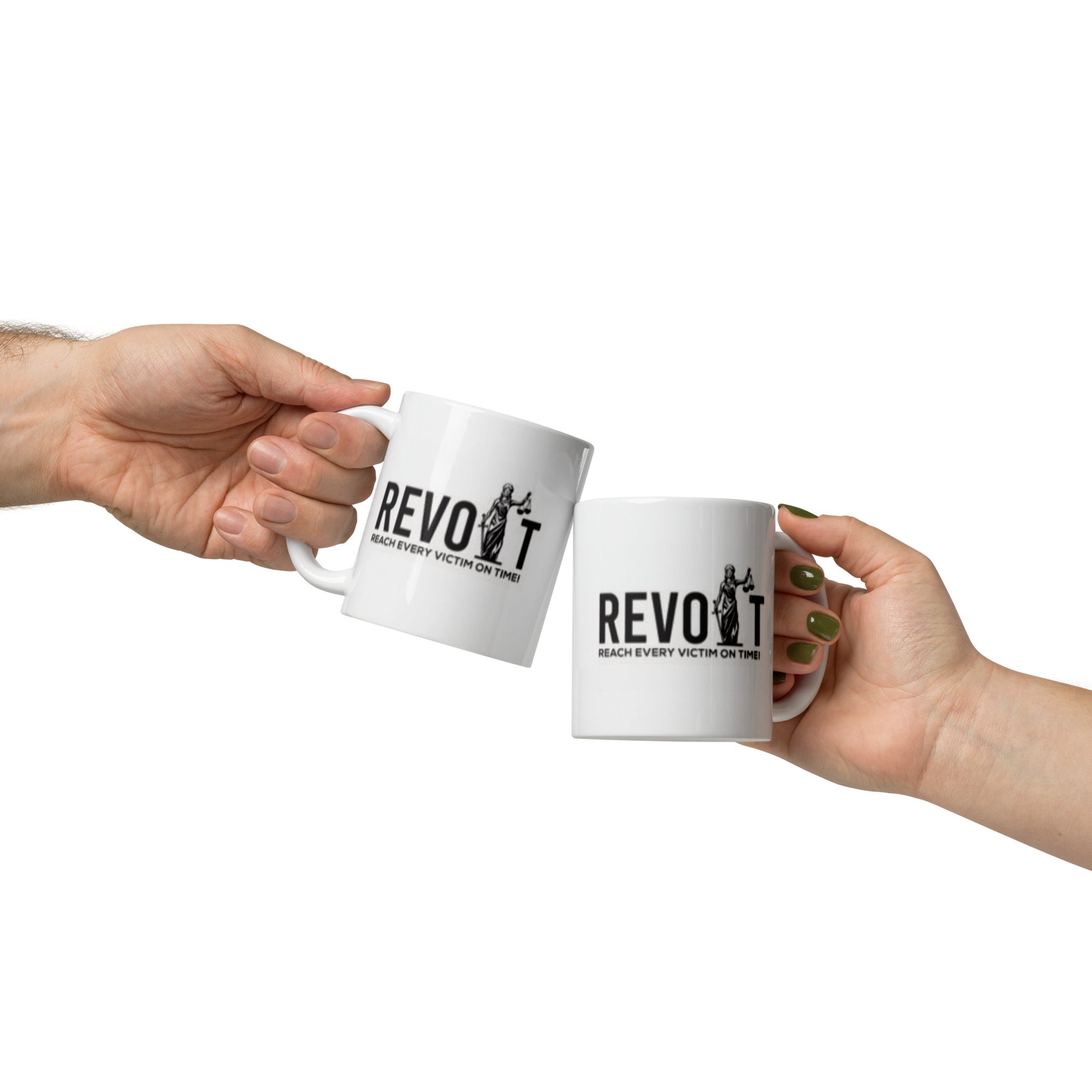Revolt Scales Black Font Coffee Mug