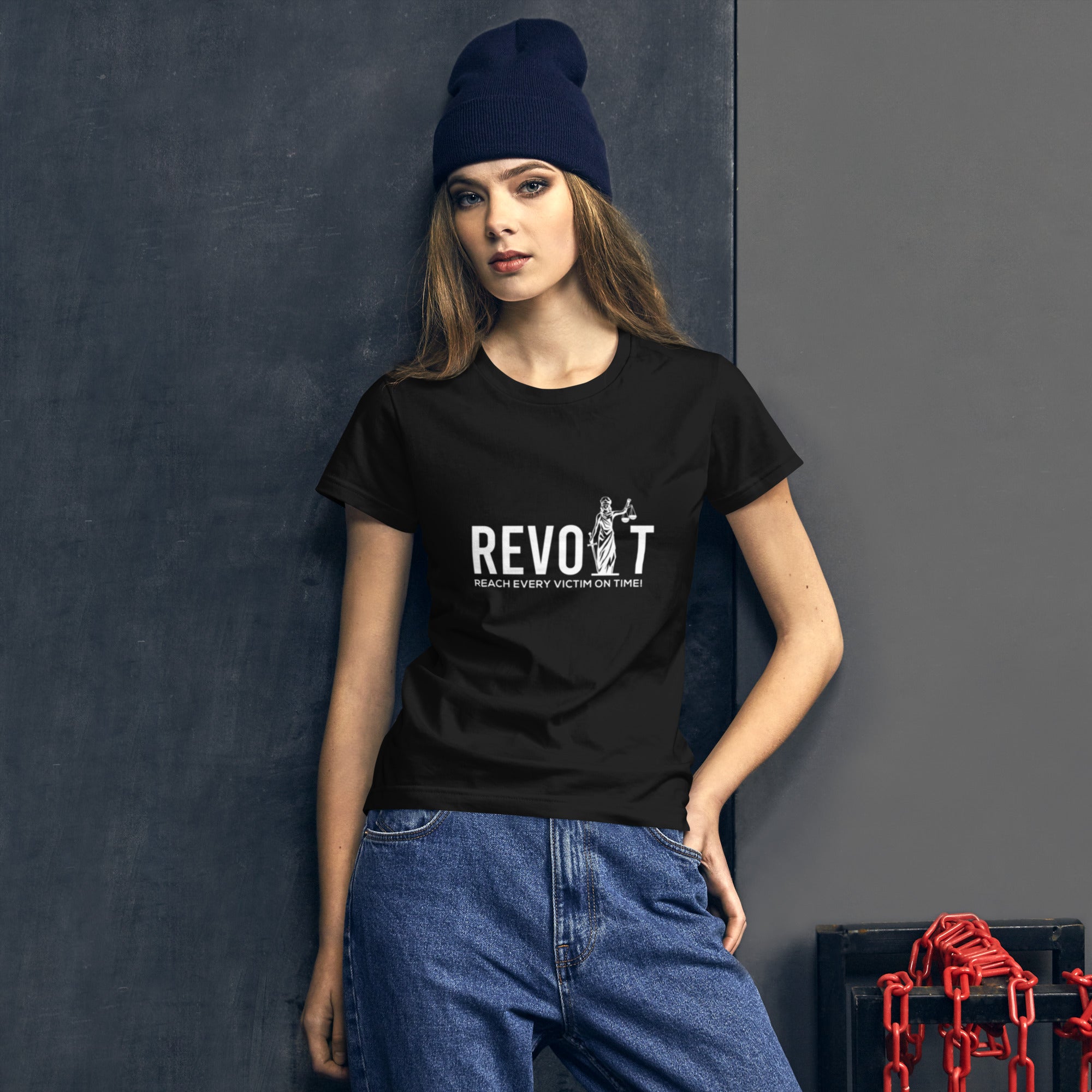 REVOLT SCALES WOMEN'S FITTED T-SHIRT