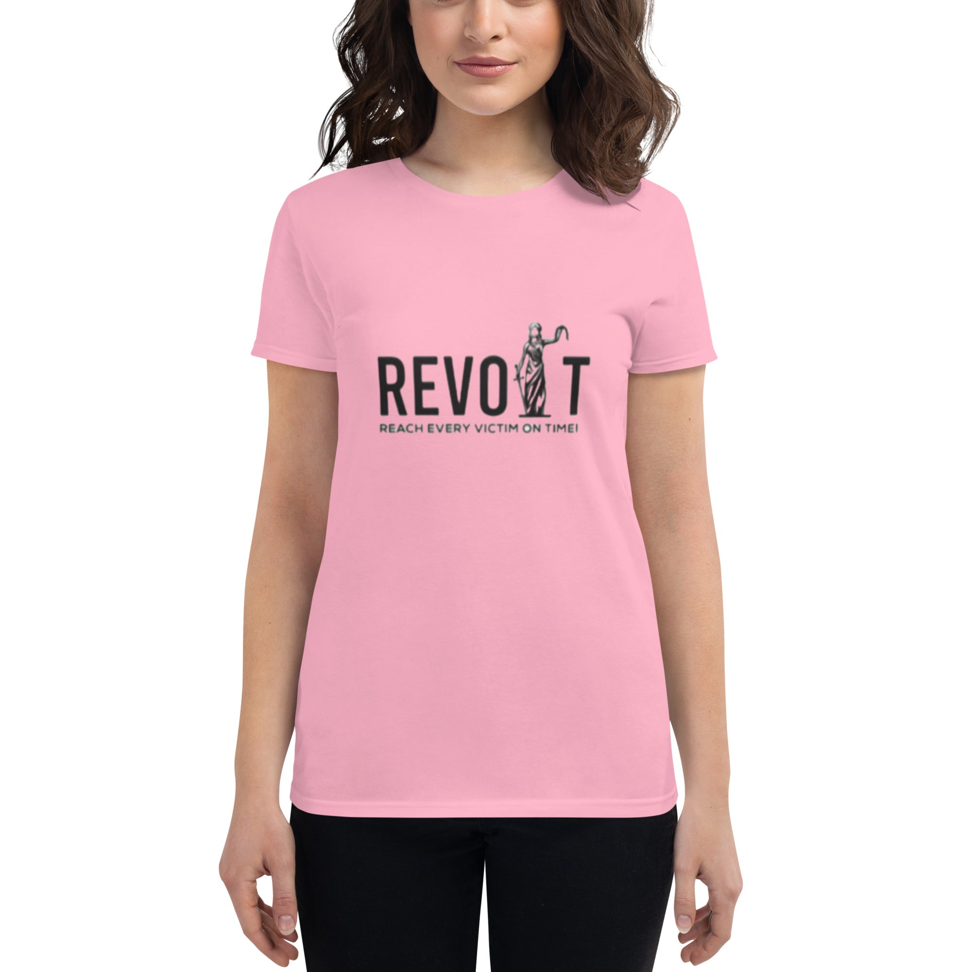 Revolt Blindfold Womens Fitted T-shirt