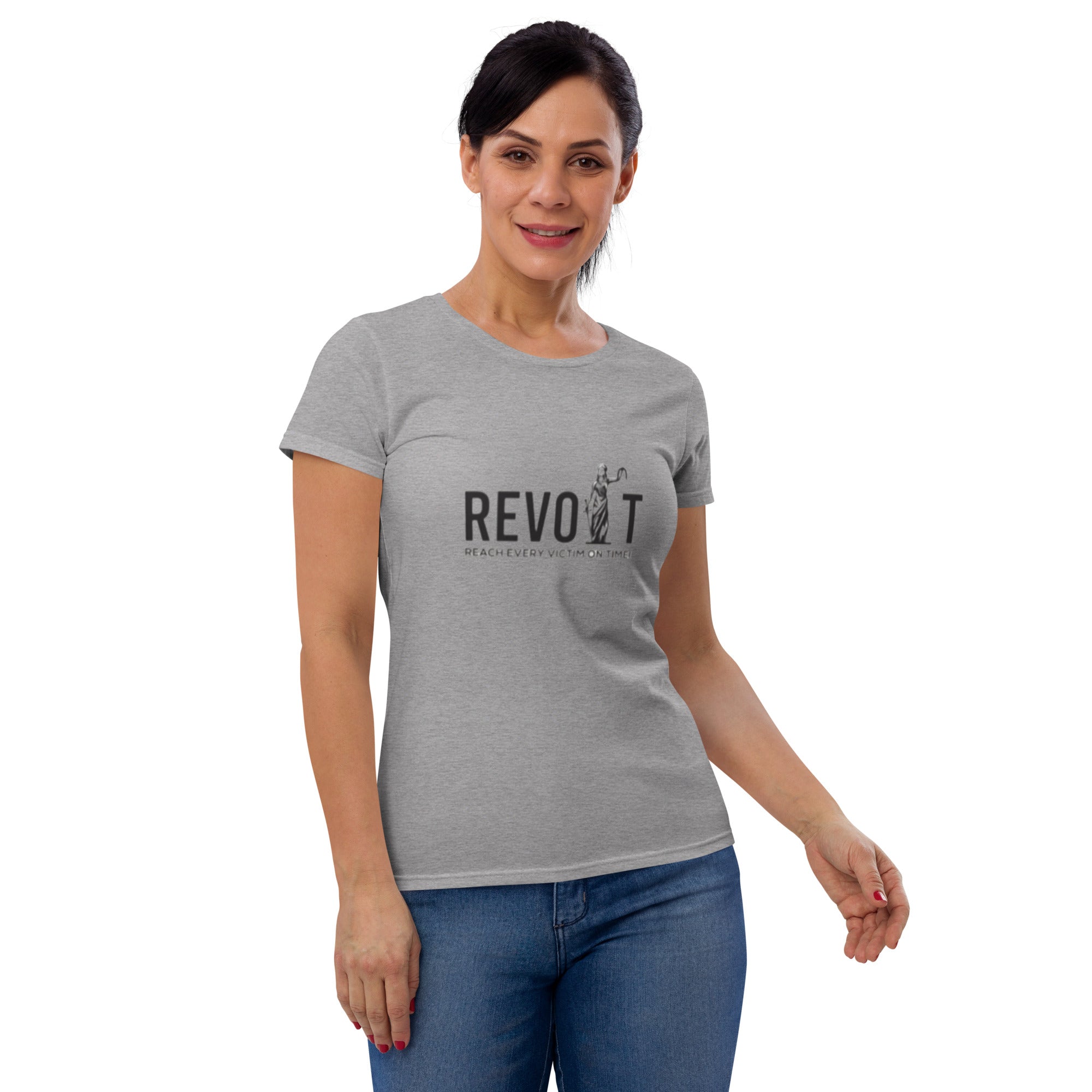 Revolt Blindfold Womens Fitted T-shirt