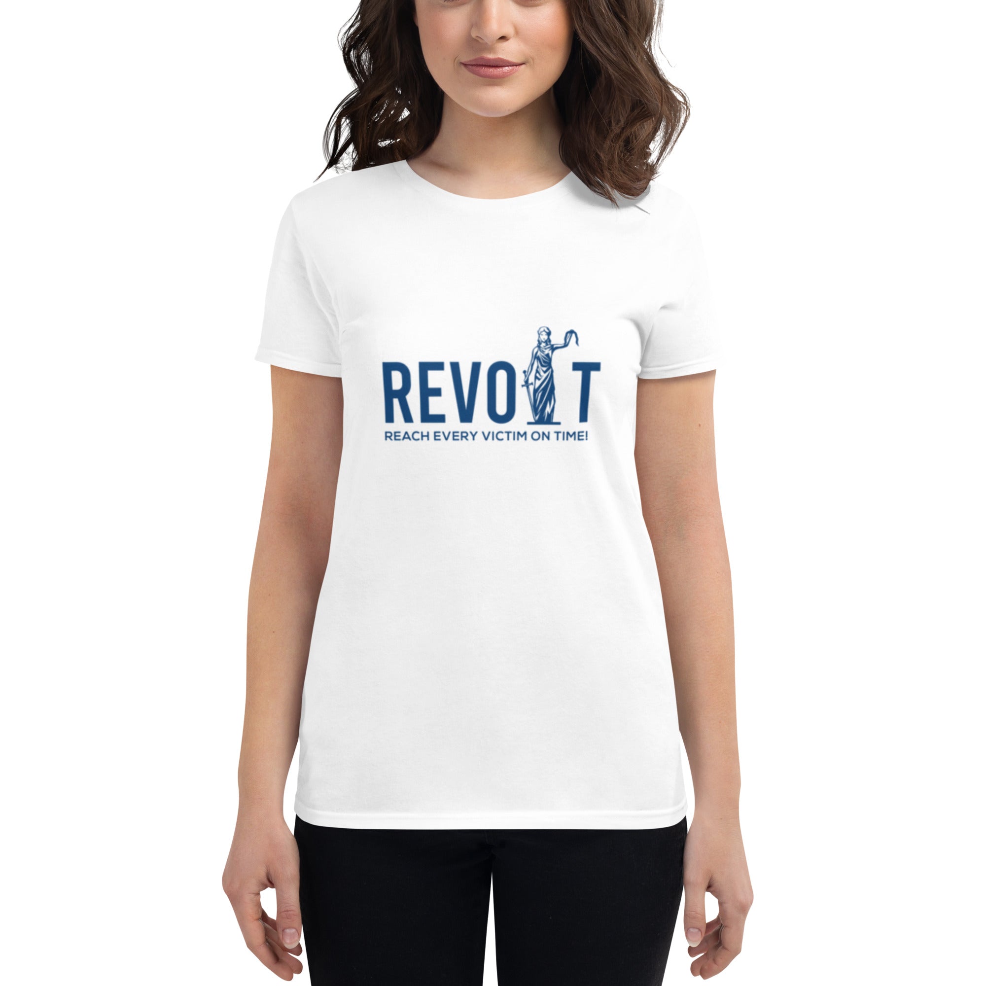 Revolt Blindfold Womens Fitted T-shirt